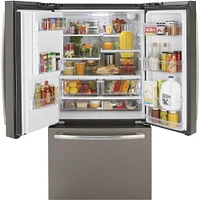 GE Slate 26 cu.ft. French Door Refrigerator- GFE26JMMES | Electronic Express