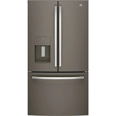 GE Slate 26 cu.ft. French Door Refrigerator- GFE26JMMES | Electronic Express