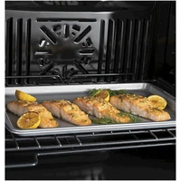 GE 27 inch Black Built-In Single Electric Convection Wall Oven | Electronic Express