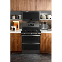 GE Profile 30 inch Free-Standing Gas Double Oven Convection Range | Electronic Express