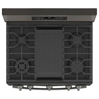 GE Profile 30 inch Free-Standing Gas Double Oven Convection Range | Electronic Express