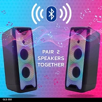 Gemini GLS-550 Dual 6.5 Inch Portable Party System | Electronic Express