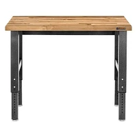 Gladiator 4 ft. Adjustable Height Hardwood Top Workbench | Electronic Express