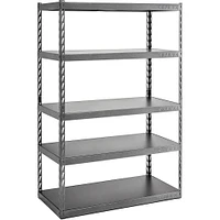 Gladiator Garage Works Granite 48 inch Wide EZ Connect Rack with Five 24 inch Deep Shelves | Electronic Express