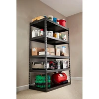 Gladiator Garage Works Granite 48 inch Wide EZ Connect Rack with Five 24 inch Deep Shelves | Electronic Express