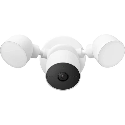 Google Nest Camera with Floodlight - White | Electronic Express