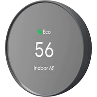 Google Nest Smart Programmable Thermostat in Charcoal Black- GA02081US | Electronic Express