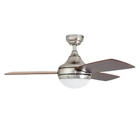 Honeywell 44 inch Sauble Beach Brushed Nickel Indoor Ceiling Fan with Light | Electronic Express