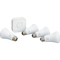 Philips 530295 Hue A19 Starter Kit (White Ambiance, 4-Pack) | Electronic Express