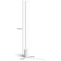 Hue Gradient Signe Floor Lamp - White | Electronic Express