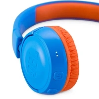 JBL Kids Wireless On-Ear Blue Headphones- JR300BTUNO | Electronic Express