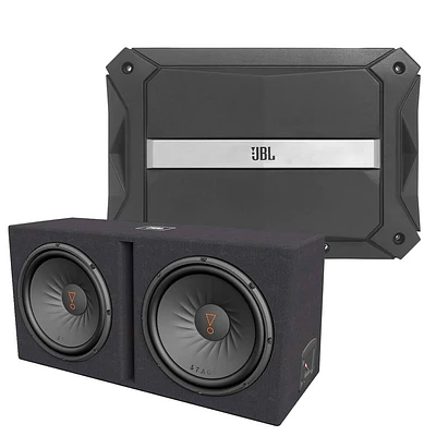 JBL Stadium 600 mono Class D amplifier with Dual 12 inch Subwoofer Enclosure | Electronic Express
