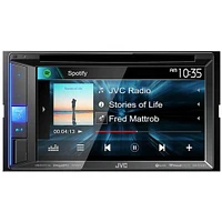 JVC KWV250BT  Double DIN Touchscreen Multimedia DVD Receiver with Bluetooth | Electronic Express