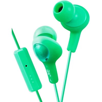 JVC Gumy Plus Earbud Headphones - Green | Electronic Express