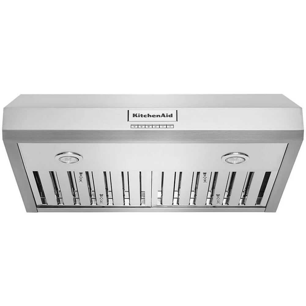 KitchenAid 30 inch Stainless 585 CFM Motor Under-Cabinet Range Hood System | Electronic Express