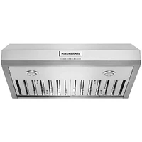 KitchenAid 30 inch Stainless 585 CFM Motor Under-Cabinet Range Hood System | Electronic Express