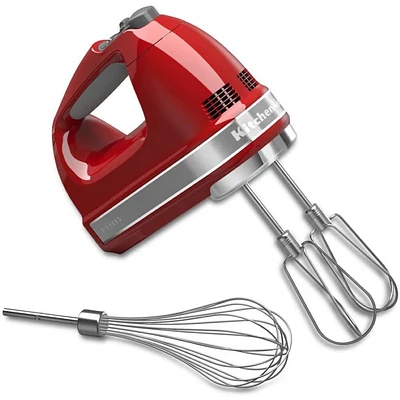 KitchenAid 7-Speed Digital Hand Mixer - Empire Red | Electronic Express