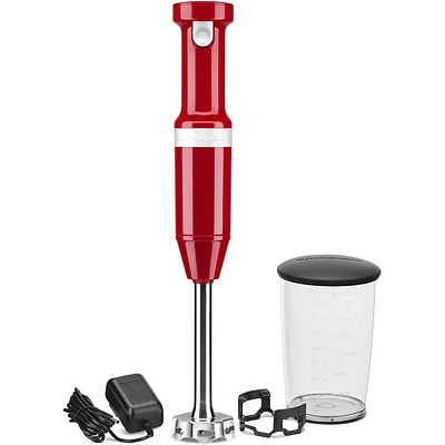 KitchenAid Cordless Variable Speed Hand Blender - Empire Red | Electronic Express