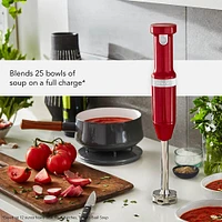 KitchenAid Cordless Variable Speed Hand Blender - Empire Red | Electronic Express