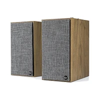 The Fives Powered Speaker System - Walnut | Electronic Express