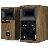 The Fives Powered Speaker System - Walnut | Electronic Express