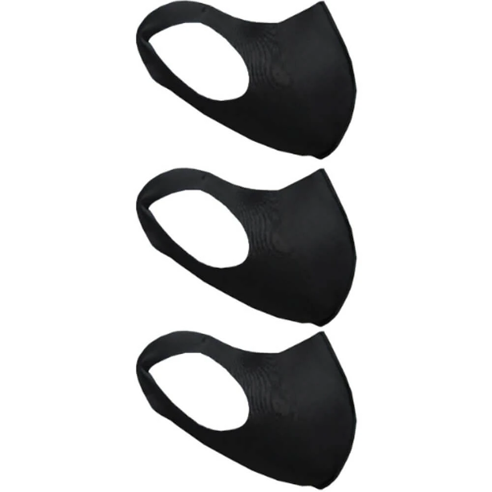 3 Pack Reusable Black Face Mask | Electronic Express