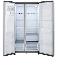 LG 27.16 Cu. Ft. PrintProof Stainless Steel Side-by-Side Refrigerator | Electronic Express