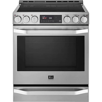 LG Studio 6.3 Cu. Ft. Stainless Induction Slide-in Range with ProBake Convection | Electronic Express