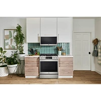 LG Studio 6.3 Cu. Ft. Stainless Slide-In Gas True Convection Range | Electronic Express