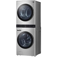 LG STUDIO Single Unit Front Load Wash Tower with Center Control | Electronic Express