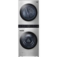 LG STUDIO Single Unit Front Load Wash Tower with Center Control | Electronic Express