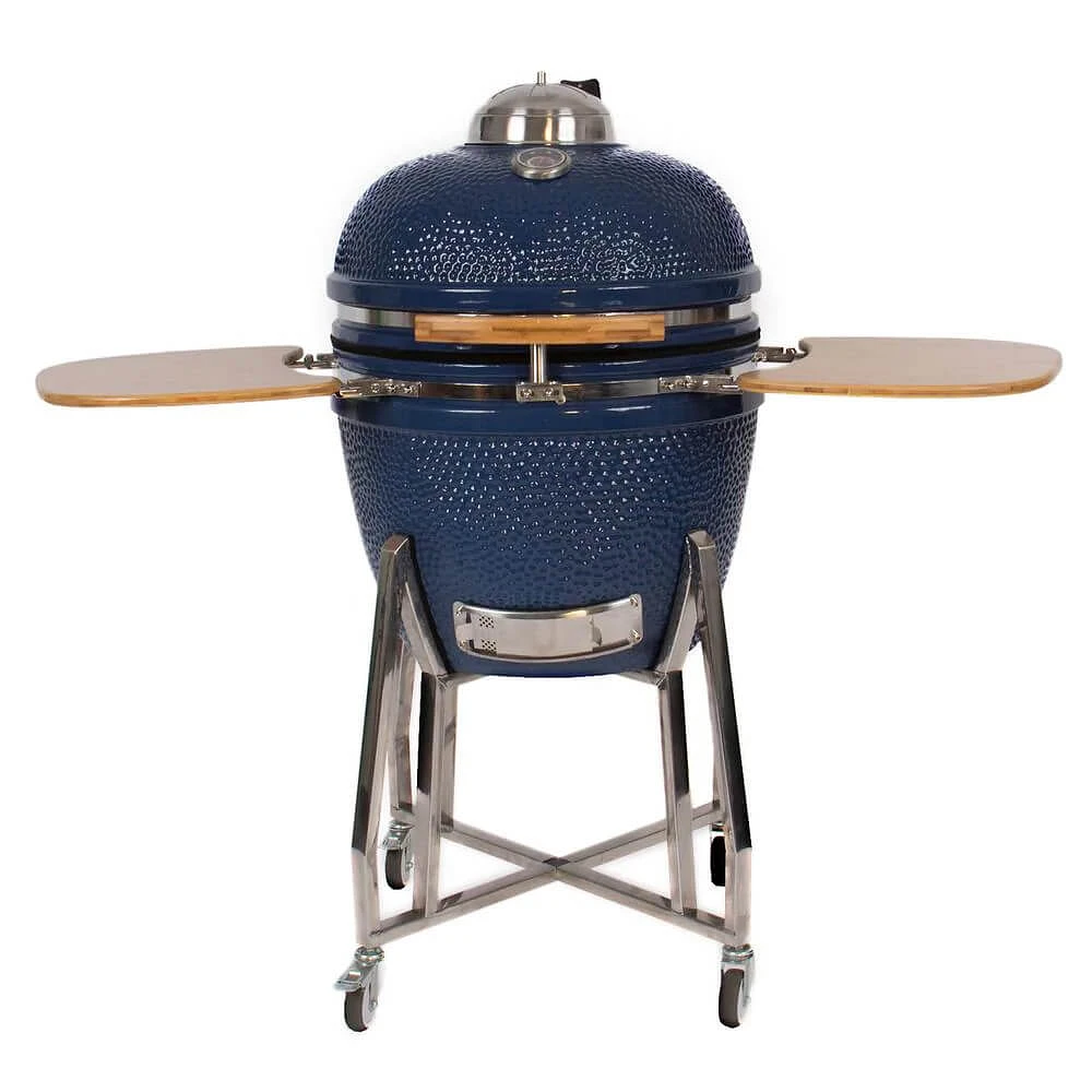 Lifesmart Kamado Charcoal Grill - Navy | Electronic Express