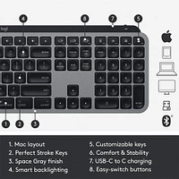 Logitech MX Keys Wireless Keyboard for Mac | Electronic Express