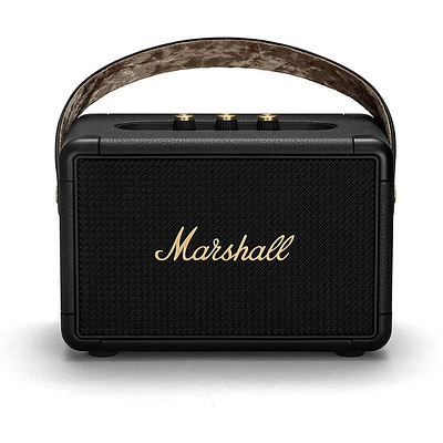 Marshall Kilburn II Portable Bluetooth Speaker - Black/Brass | Electronic Express