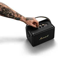 Marshall Kilburn II Portable Bluetooth Speaker - Black/Brass | Electronic Express