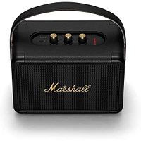 Marshall Kilburn II Portable Bluetooth Speaker - Black/Brass | Electronic Express