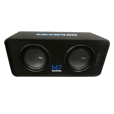 Memphis Audio Dual 12 inch M7 Loaded Subwoofer Enclosure | Electronic Express