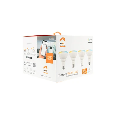 Nexxt Solution BR30 Smart Bulb 4 Pack- NHBW210 | Electronic Express
