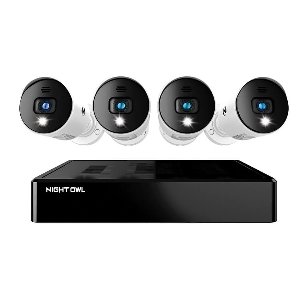 Night Owl Bluetooth 8 Channel 1080p DVR & x 1080p Light Cameras with Audio | Electronic Express