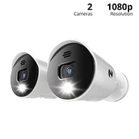 Night Owl DP2 Series 1080p Wired Light Cameras with Audio (2 Pack) | Electronic Express