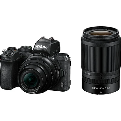Nikon Z50BUND Z50 Mirrorless Camera with 2 Lens Kit | Electronic Express