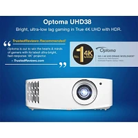 Optoma UHD38 4000-Lumen 4K UHD Home Theater Projector | Electronic Express