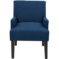 OSP Home Furnishing Main Street Woven Indigo Fabric Guest Chair | Electronic Express