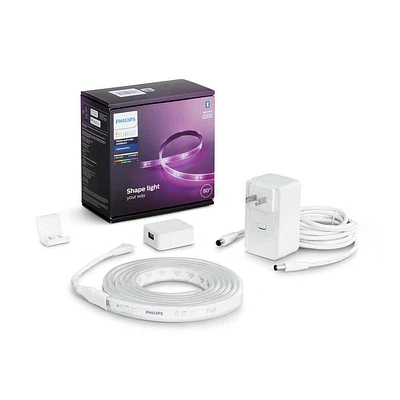 Philips Hue White and Color Lightstrip Plus Base Kit - 80 inch | Electronic Express