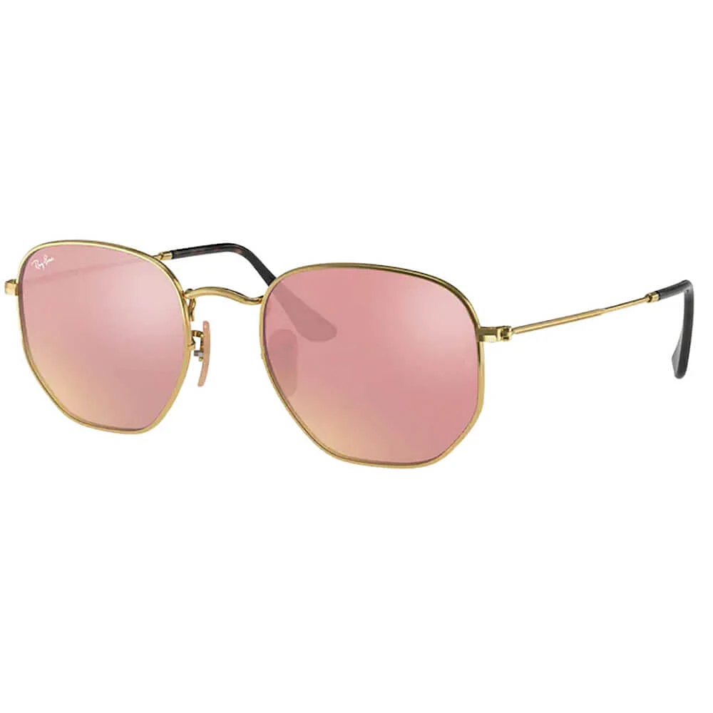 Ray-Bans Hexagonal Arista Copper Flash Crystal  | Electronic Express