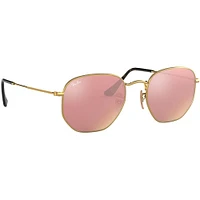 Ray-Bans Hexagonal Arista Copper Flash Crystal  | Electronic Express