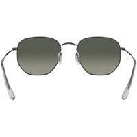 Ray-Bans Hexagonal Gunmetal Light Grey Gradient Dark Grey Crystal | Electronic Express