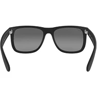 Ray-Ban Justin Rubber Black Light Grey Gradient Grey Plastic Polarized | Electronic Express