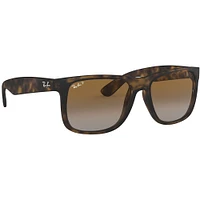 Ray-Ban Justin Rubber Havana Grey Gradient Brown Plastic Polarized | Electronic Express