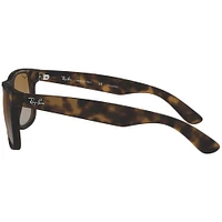 Ray-Ban Justin Rubber Havana Grey Gradient Brown Plastic Polarized | Electronic Express